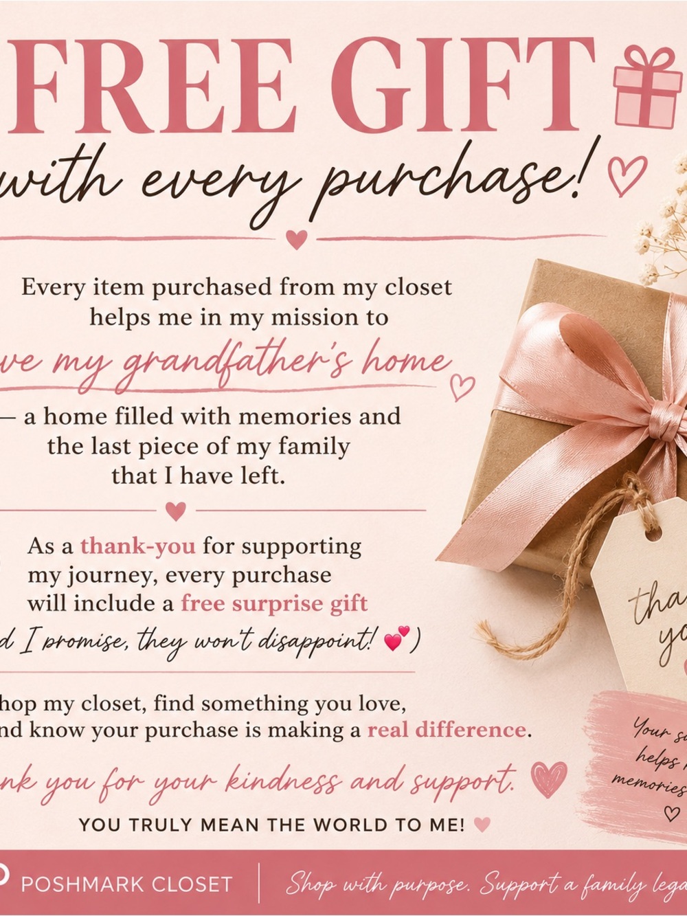 FREE GIFT with Every Purchase -